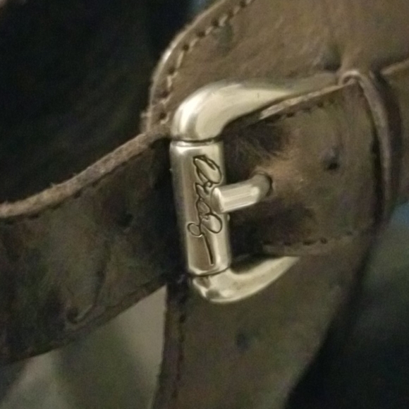 Donald J. Pliner Espresso Ostrich Heels - Picture 8 of 15